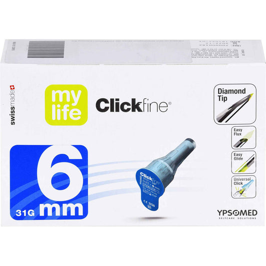 MYLIFE Clickfine pen needles 6 mm 31 G