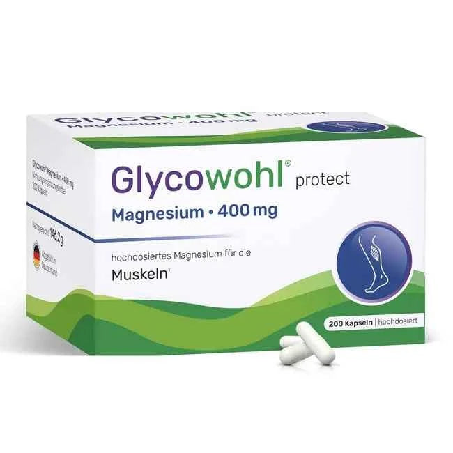 Magnesium 400 mg high dose vegan 200 capsules for vital muscles