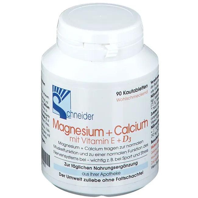 Magnesium + Calcium, chewable tablets With vitamin E and D3 - UKDorf 