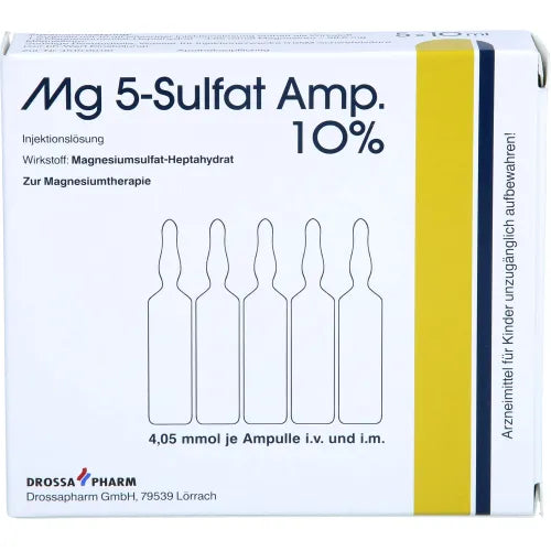 Magnesium sulfate ampoule 5 pc 10% solution for injection