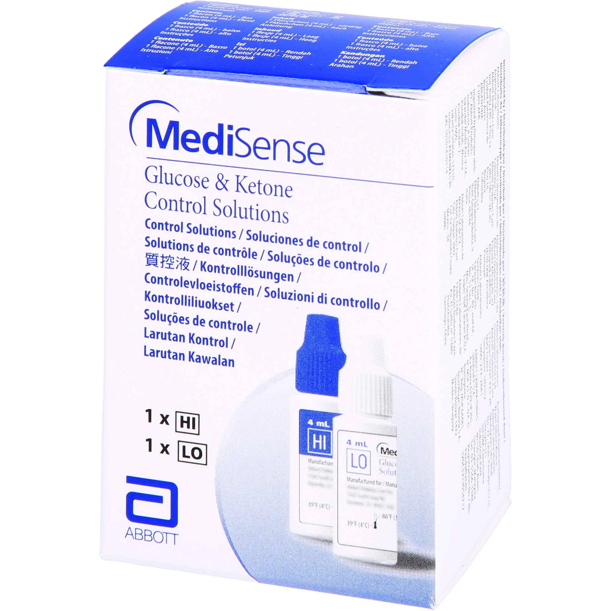 Medisense Control Solution Glucose + Ketone H/L