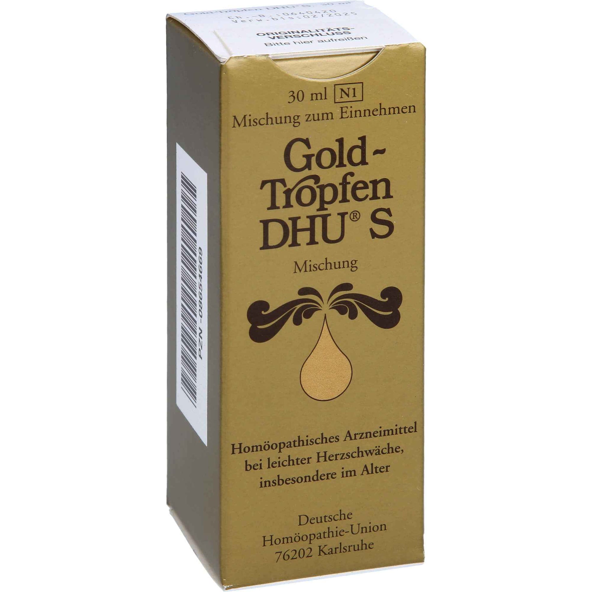 Mild heart failure symptoms, GOLDTROPFEN DHU S Mixture