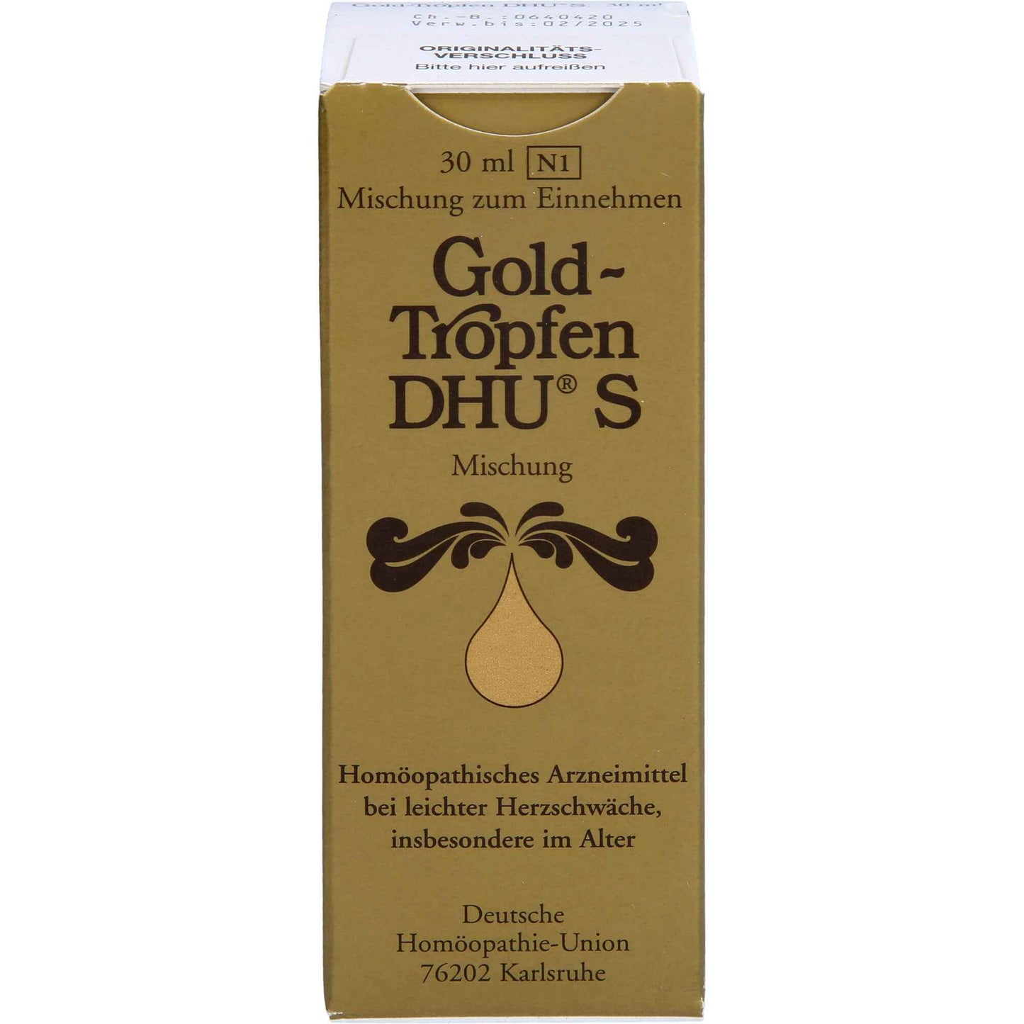 Mild heart failure symptoms, GOLDTROPFEN DHU S Mixture