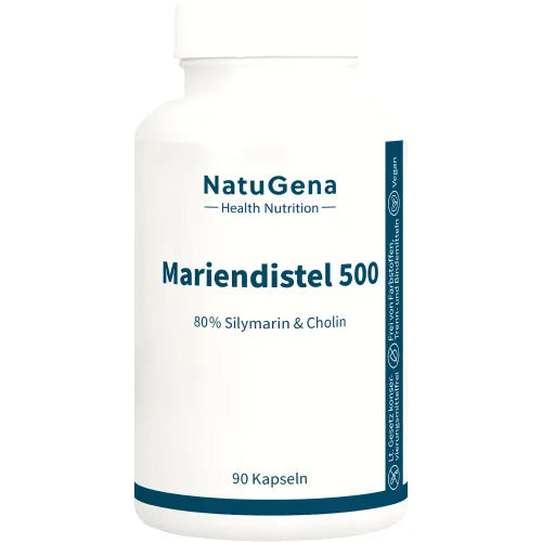 Milk thistle 500 Silymarin & Choline vegan capsules 90 count