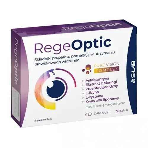Moringa leaf extract, alpha-lipoic acid, astaxanthin, RegeOptic