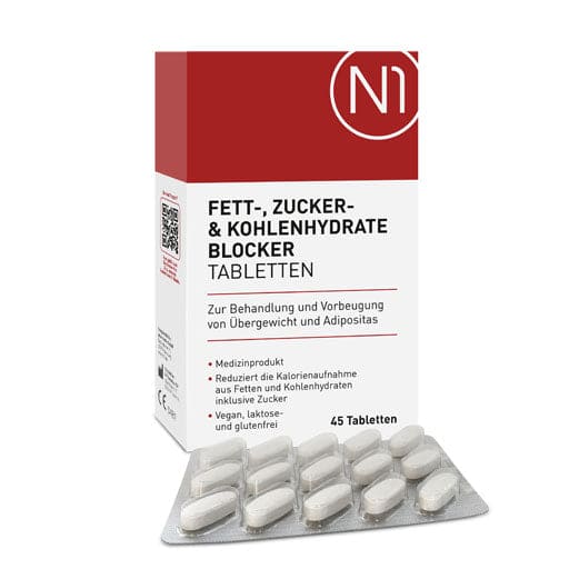 N1 Fat- Sugar- & Carbohydrate Blocker Tablets - UKDorf 