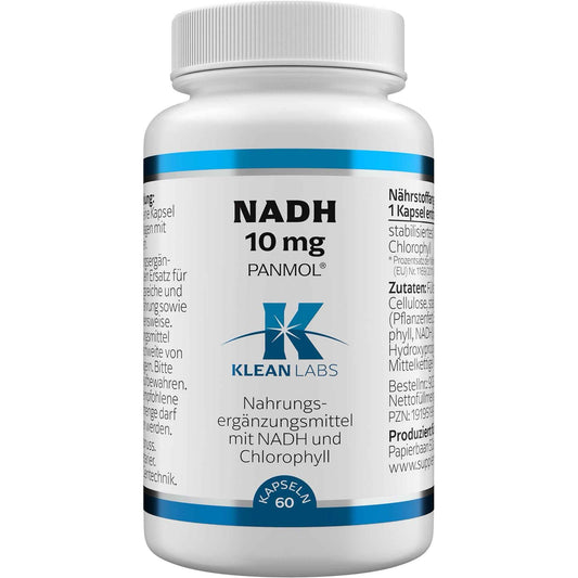 NADH 10 mg chlorophyll PANMOL KLEAN LABS Capsules