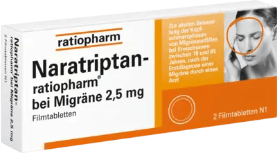 NARATRIPTAN-ratiopharm for migraine film-coated tablets - UKDorf 