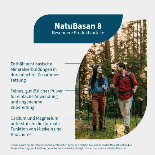 NATUBASAN 8 base powder calcium + magnesium vegan 180 g - 3