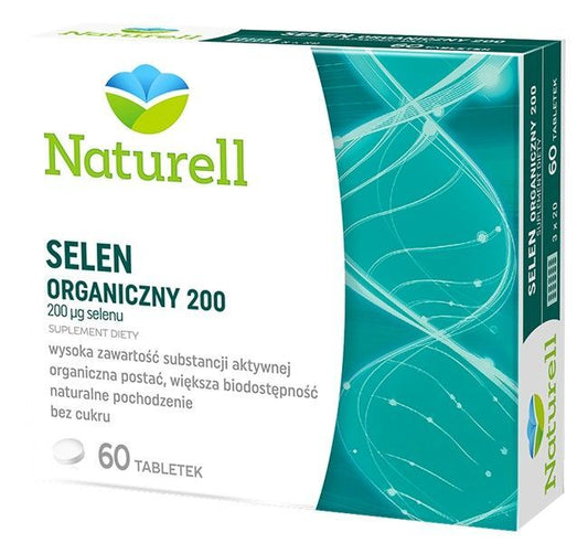 NATUREL Organic Selenium 200 mcg 60 tablets