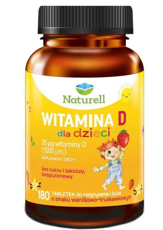 NATUREL Vitamin D for Children 180 Chewable Tablets