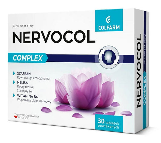 NERVOCOL COMPLEX x 30 tablets, stress relief