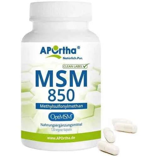 NORDHIT OptiMSM 850 mg MSM Capsules 120 pcs