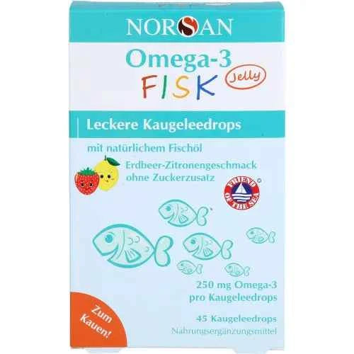 NORSAN Omega-3 FISK Jelly for children's dragees