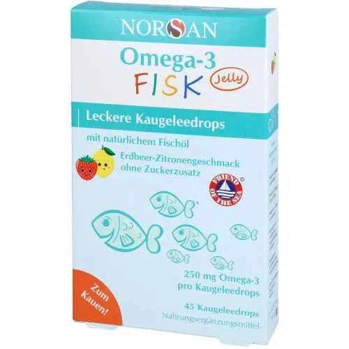 NORSAN Omega-3 FISK Jelly for children's dragees