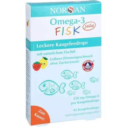 NORSAN Omega-3 FISK Jelly for children's dragees