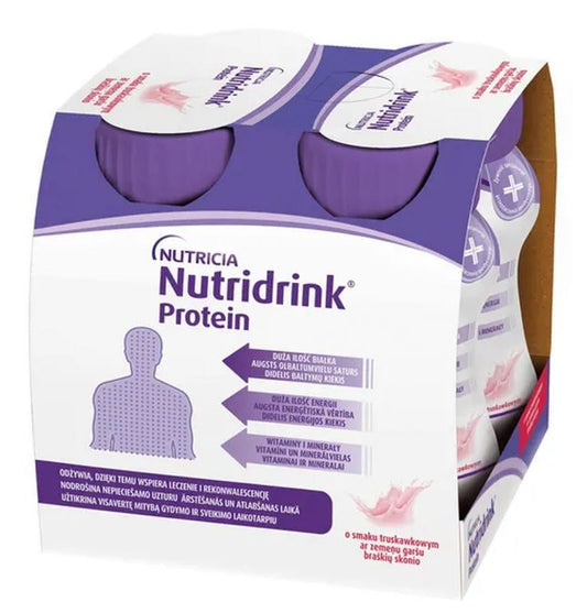 NUTRIDRINK PROTEIN strawberry flavor 125ml x 4 pieces