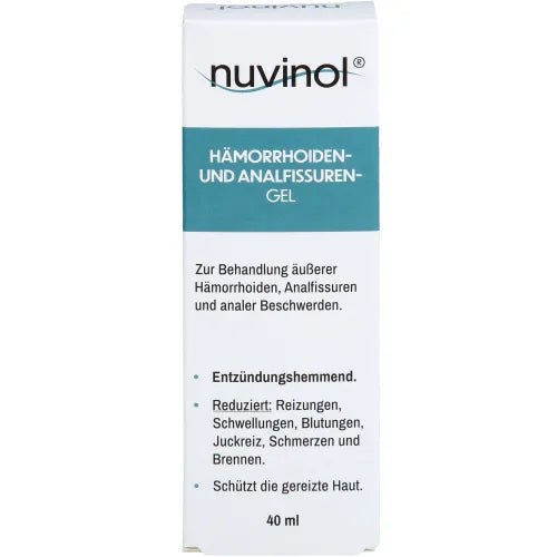 NUVINOL Hemorrhoid Gel and Anal Fissure Gel 40 ml