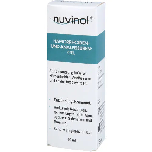 NUVINOL Hemorrhoid Gel and Anal Fissure Gel 40 ml