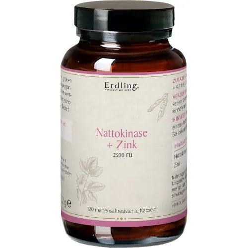 Nattokinase + Zinc 2500 FU Capsules Erdling 120 pcs