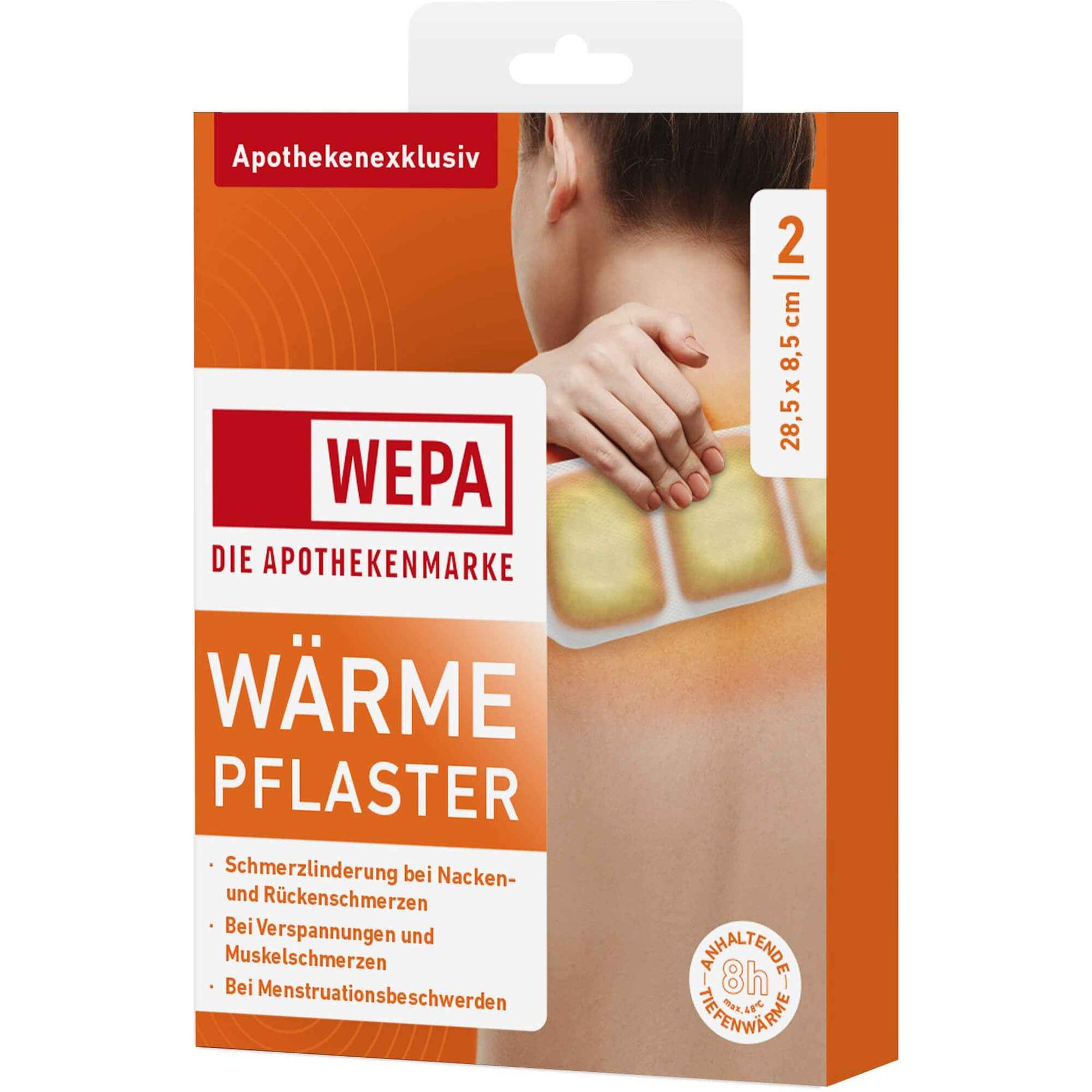 Neck pain relief, HEAT PATCHES Neck, Back 8.5x28.5 cm