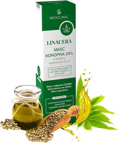 Neoclinic Linacera Hemp ointment 24% with lanolin, vitamins A and E - UKDorf 