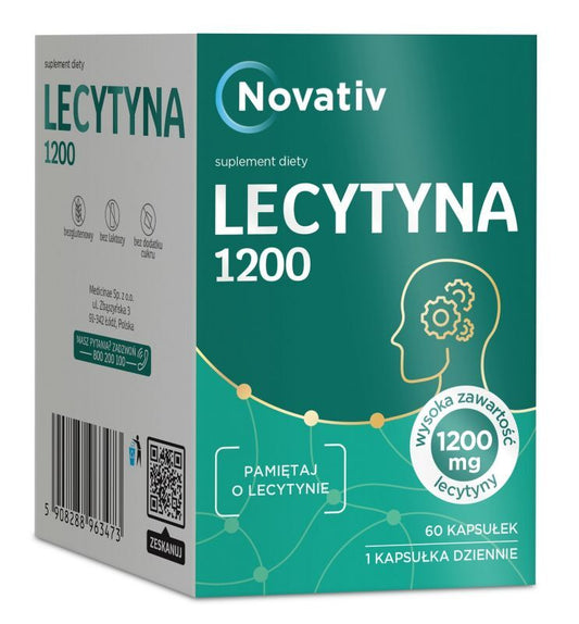 Novativ Lecithin 1200 mg 60 capsules