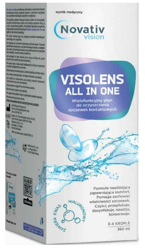 Novativ Vision Visolens all in one Multifunctional contact lens cleaning solution