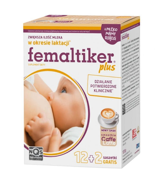 NutroPharma Femaltiker Plus caffe latte flavor 14 sachets
