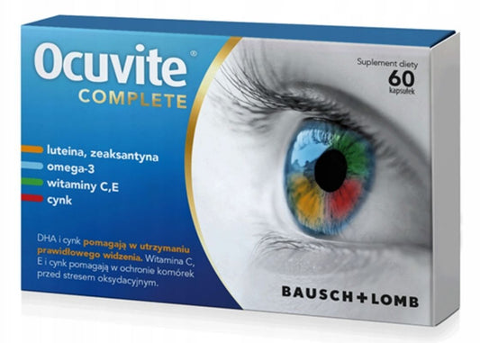 OCUVITE Complete x 60 capsules efficiency of vision and eye health