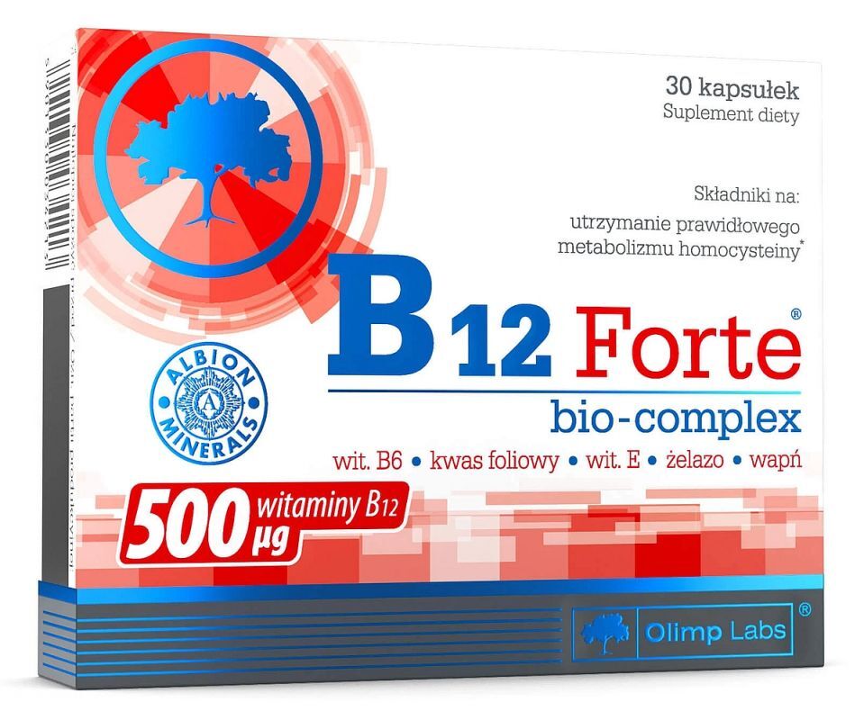 OLIMP B12 Bio-Complex Forte x 30 capsules blood coagulation. Prevents anemia