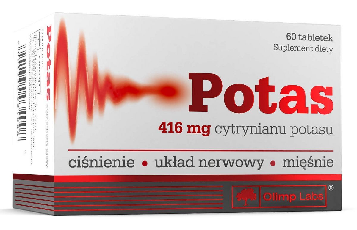 POTASSIUM - Olimp 60 tablets - BLOOD PRESSURE - NERVOUS SYSTEM - MUSCLES