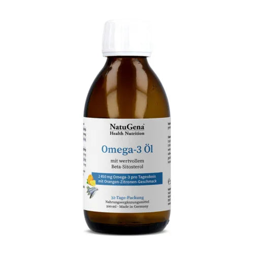 OMEGA-3 Natural Fish Oil 2450 mg Orange-Lemon Flavor 200 ml