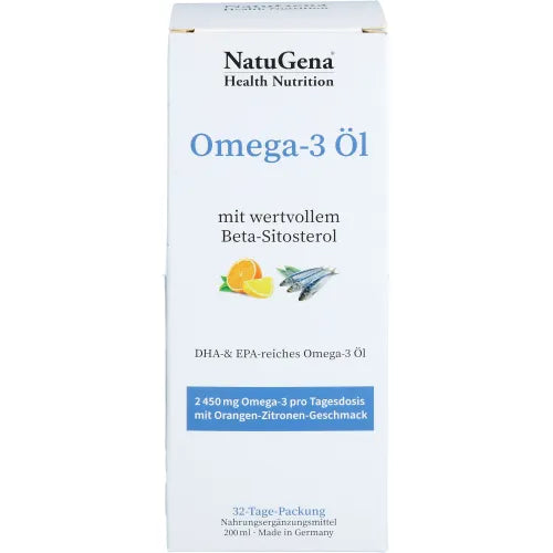 OMEGA-3 Natural Fish Oil 2450 mg Orange-Lemon Flavor 200 ml