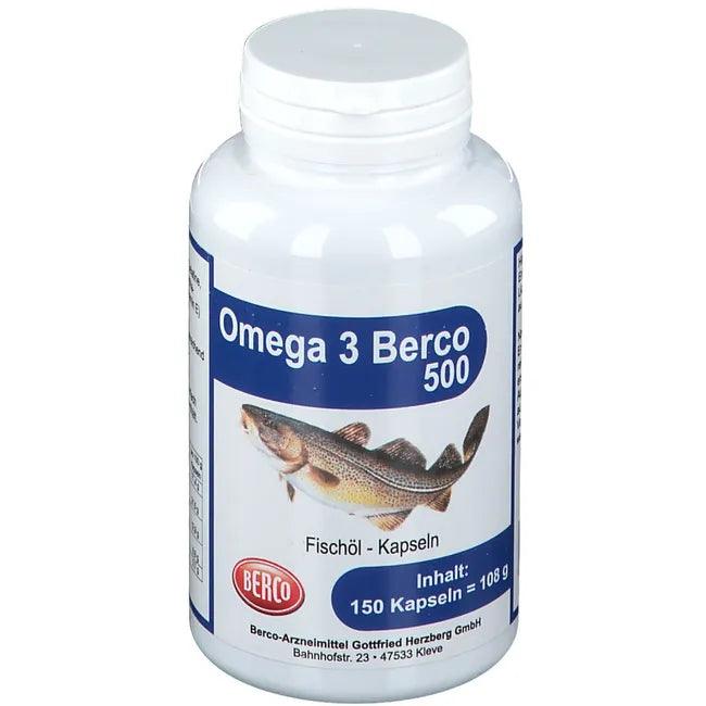 OMEGA 3, BERCO 500 capsules, fish oil - UKDorf 