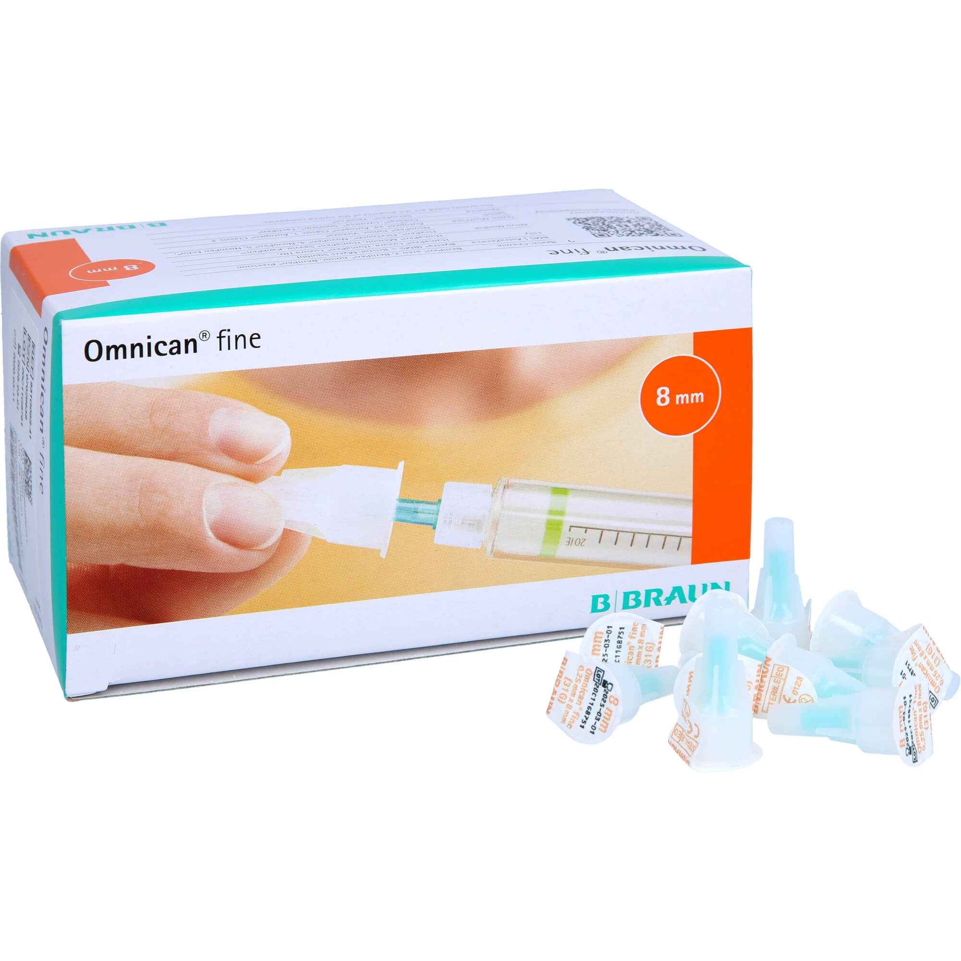 OMNICAN fine Pen cannula 31 G 0.25 x 8 mm