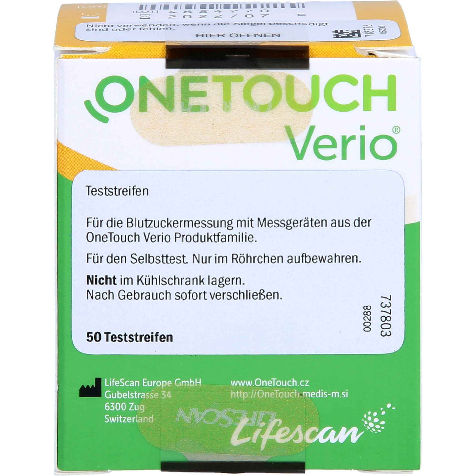 ONE TOUCH Verio test strips