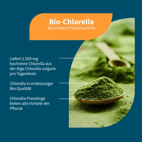 ORGANIC CHLORELLA from the algae Chlorella vulg.Pressl. 500 pieces - 2