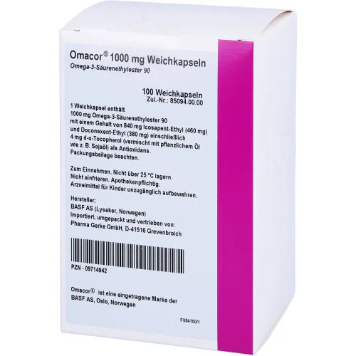 Omacor fish oil capsules