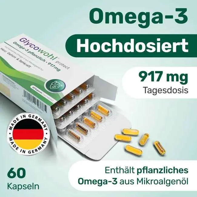 Omega-3 Capsules 917 mg vegan + DHA + EPA + DPA