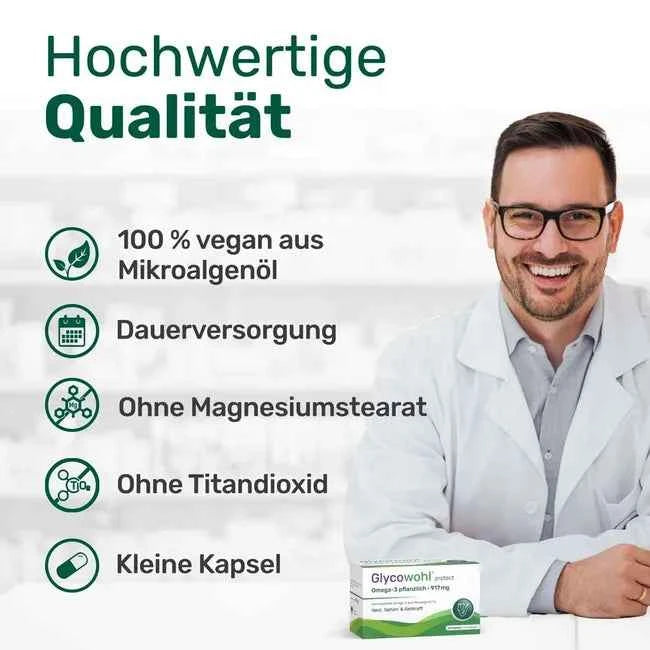 Omega-3 Capsules 917 mg vegan + DHA + EPA + DPA