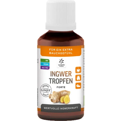Organic Ginger Root  GINGER GINJER forte drops 50ml