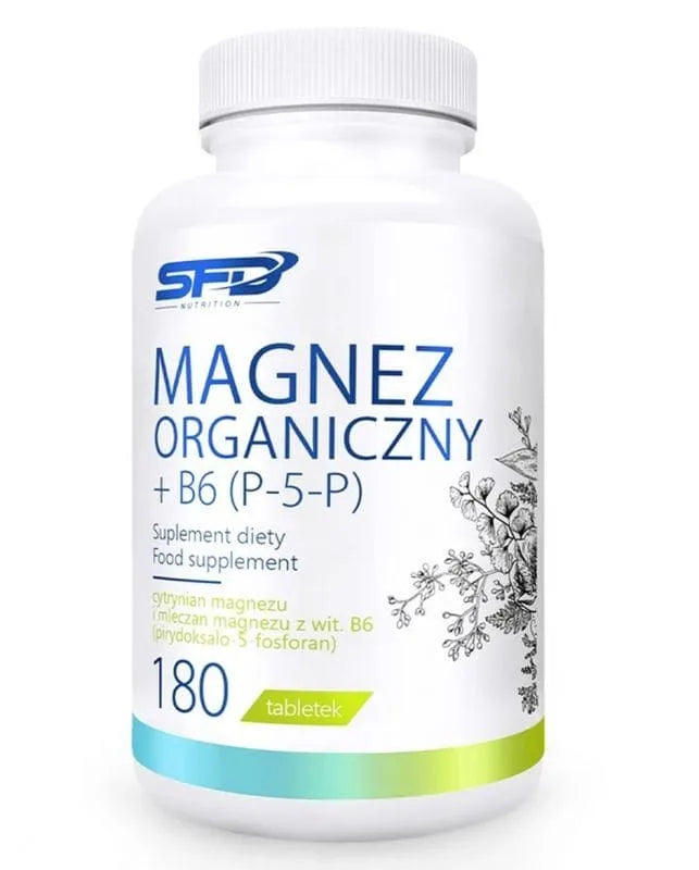 Organic Magnesium + B6 (P-5-P) 180 tablets - UKDorf 