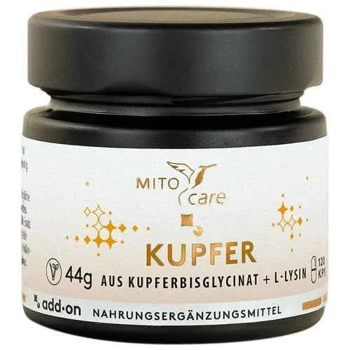 Organic copper as copper bisglycinate, Copper Capsules