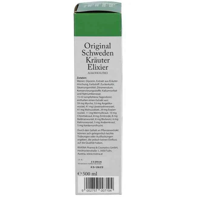 Original swedish bitter with the 13 herb RIVIERA Original Swedish Herbs Alcohol-Free