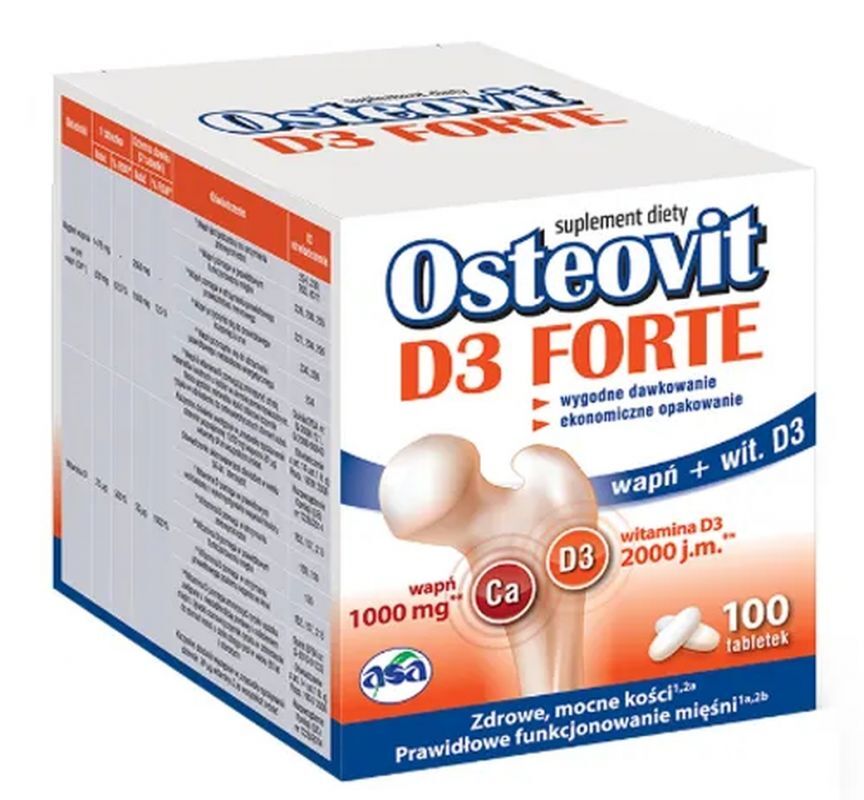 Osteovit D3 Forte, calcium carbonate, calcium, vitamin D