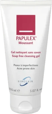 PAPULEX washing lotion gel, for acne led light therapy before and after - UKDorf 