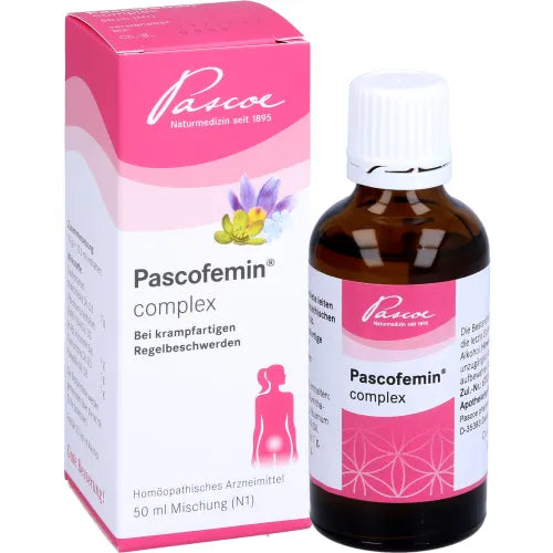 PASCOFEMIN, menstrual cramps, muscle and joint pain with fatigue