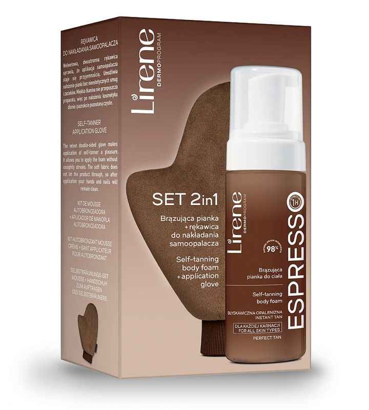 PERFECT TAN Bronzing Foam + Self-Tanning Glove SET 2in1