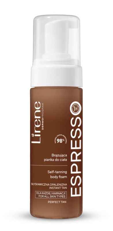 PERFECT TAN Bronzing body foam organic coconut water ESPRESSO